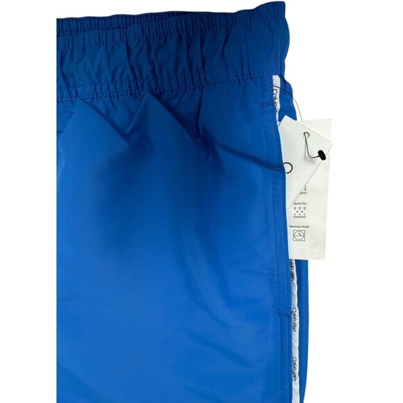 Calvin Klein Swim Trunks Board Shorts Core Euro 5″ Blue Pool Mens Size XXL New - Picture 3 of 7